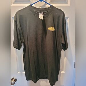 Gildan Dark Green Tee with Chevrolet Gold Logo